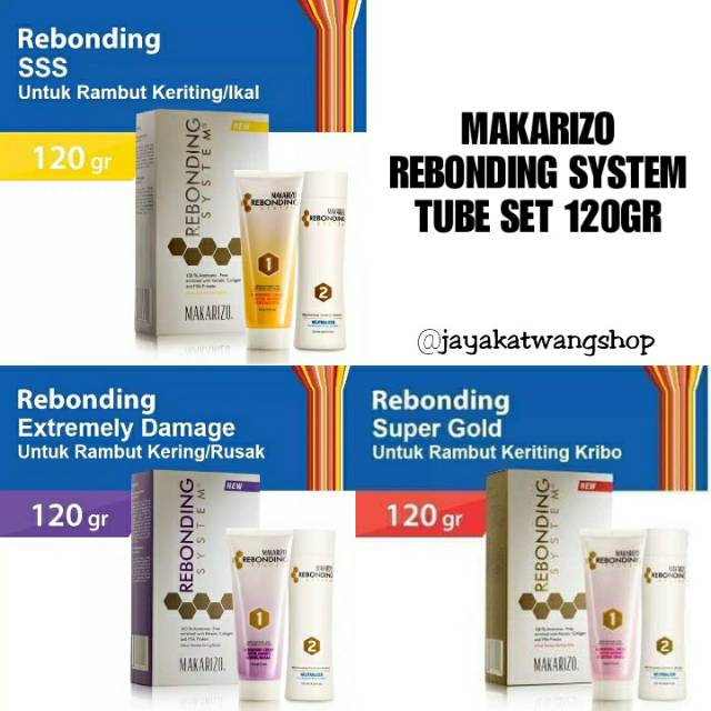 MAKARIZO Rebonding System Tube Set 120ML SSS / SG / ED