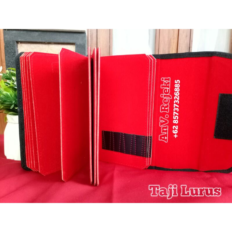 Dompet Taji /Rimpi Motif + Taji Lurus