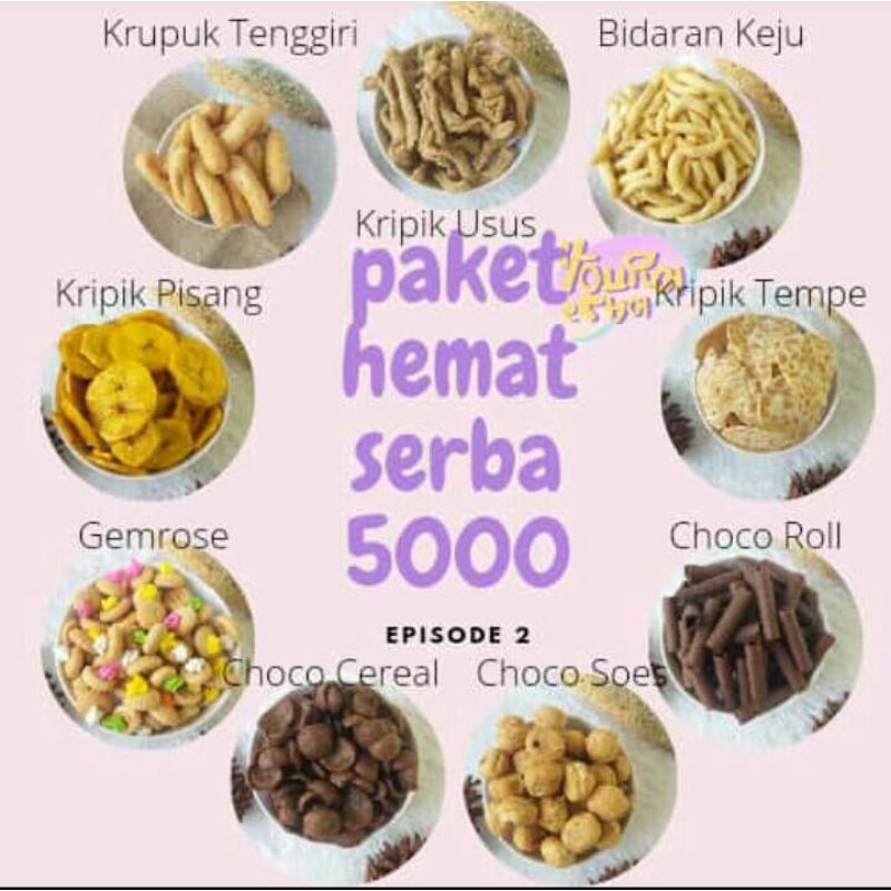 

(Youracha) Paket Hemat Serba 5000 / Snack Cemilan Keripik Kerupuk / Episode 2