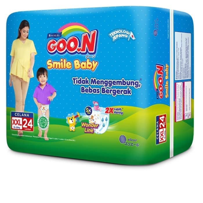 Goon Smile Baby Popok Celana  XXL 24  Popok Ukuran  XXL 