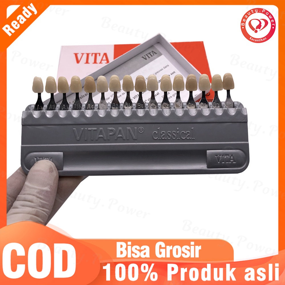 Dental Shade Guide acuan warna gigi vitapan 16 warna