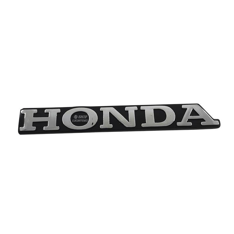 1 X ABS Honda Letter Logo Side Fender Rear Trunk Emblem Sticker Badge Decal For Honda