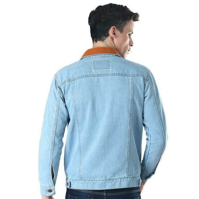 [COD] Jaket Jeans levis dilan bioblitz / biru muda-telor asin /Jaket levis pria wanita ukuran M,L,XL