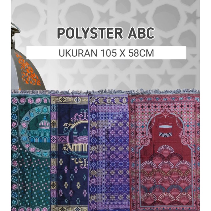 Sajadah Tipis Polyster ABC / Sajadah Tipis Murah / Oleh Oleh Haji dan Umroh