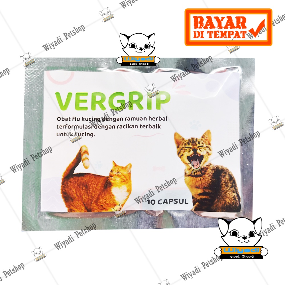 VerGrip Saset Herbal Obat FLU Kucing kitten Ampuh