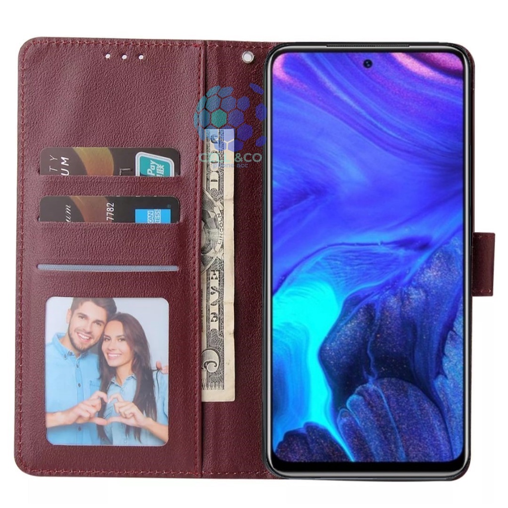 Flip cover INFINIX NOTE 10 PRO Flip case buka tutup kesing hp casing flip case Premium leather wallet