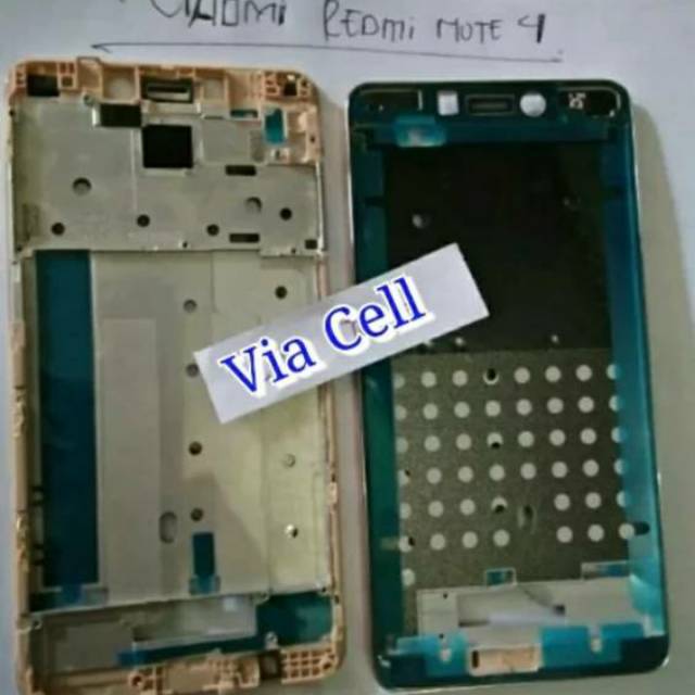 PROMO FRAME LCD BAZELL BEZEL LCD XIAOMI REDMI NOTE 4 TULANG TENGAH KERANGKA BODY HP XIAOMI NOTE 4