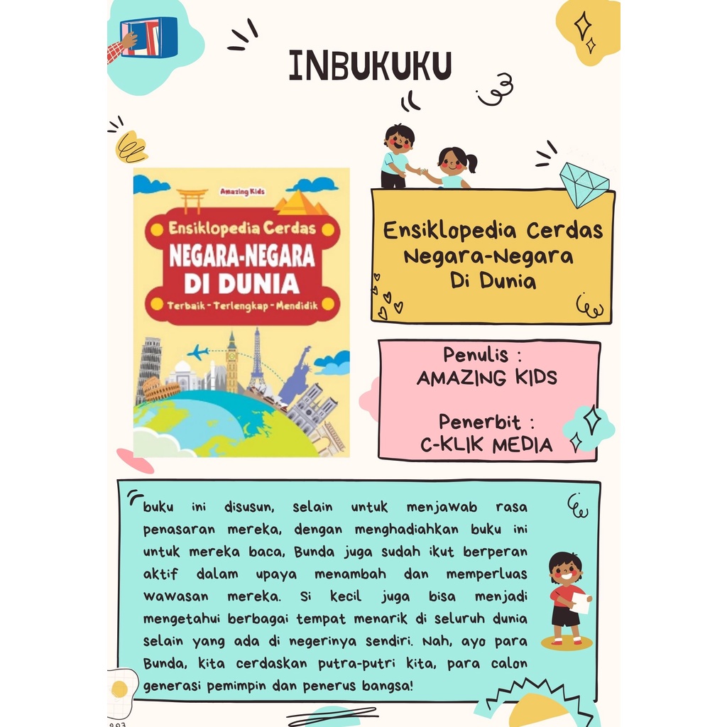 BUKU ANAK ENSIKLOPEDIA CERDAS NEGARA-NEGARA DI DUNIA - BUKU ENSIKLOPEDIA