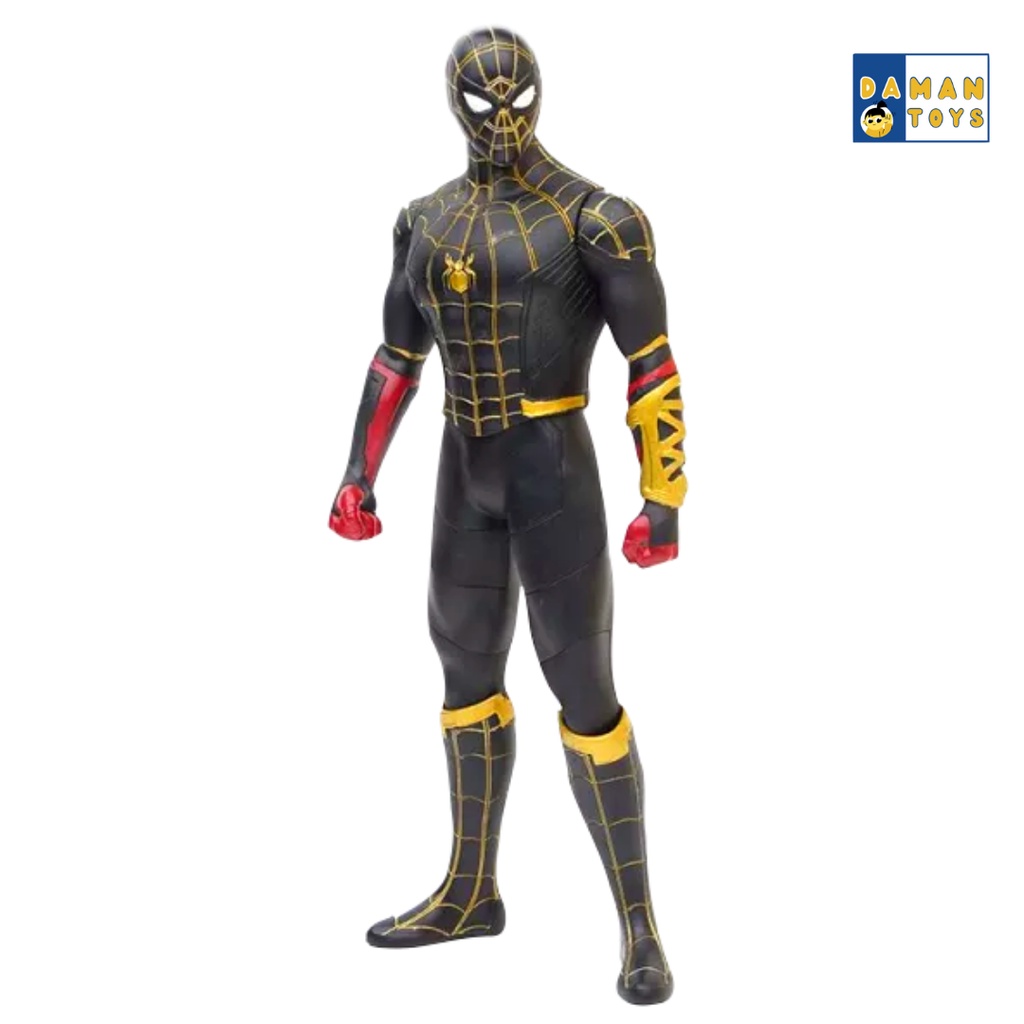 Mainan Spider man Besar Superhero Iron Spiderman Venom Titan Hero Black Gold Suit Action Figure Murah