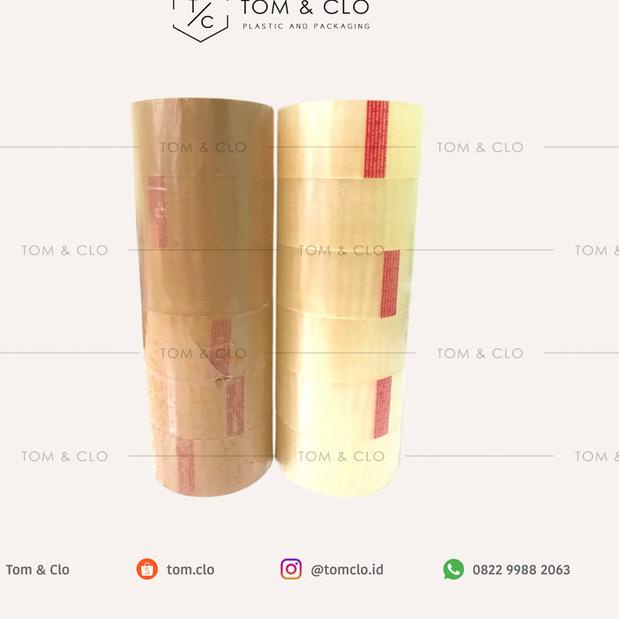 

♢ PROMO! LAKBAN NACHI MURAH 2 inch x 100 yard 1 SELOP ( 6 ROLL ) - Bening ☜