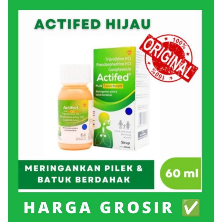 ACTIFED HIJAU EXPECTORANT - 60 ML