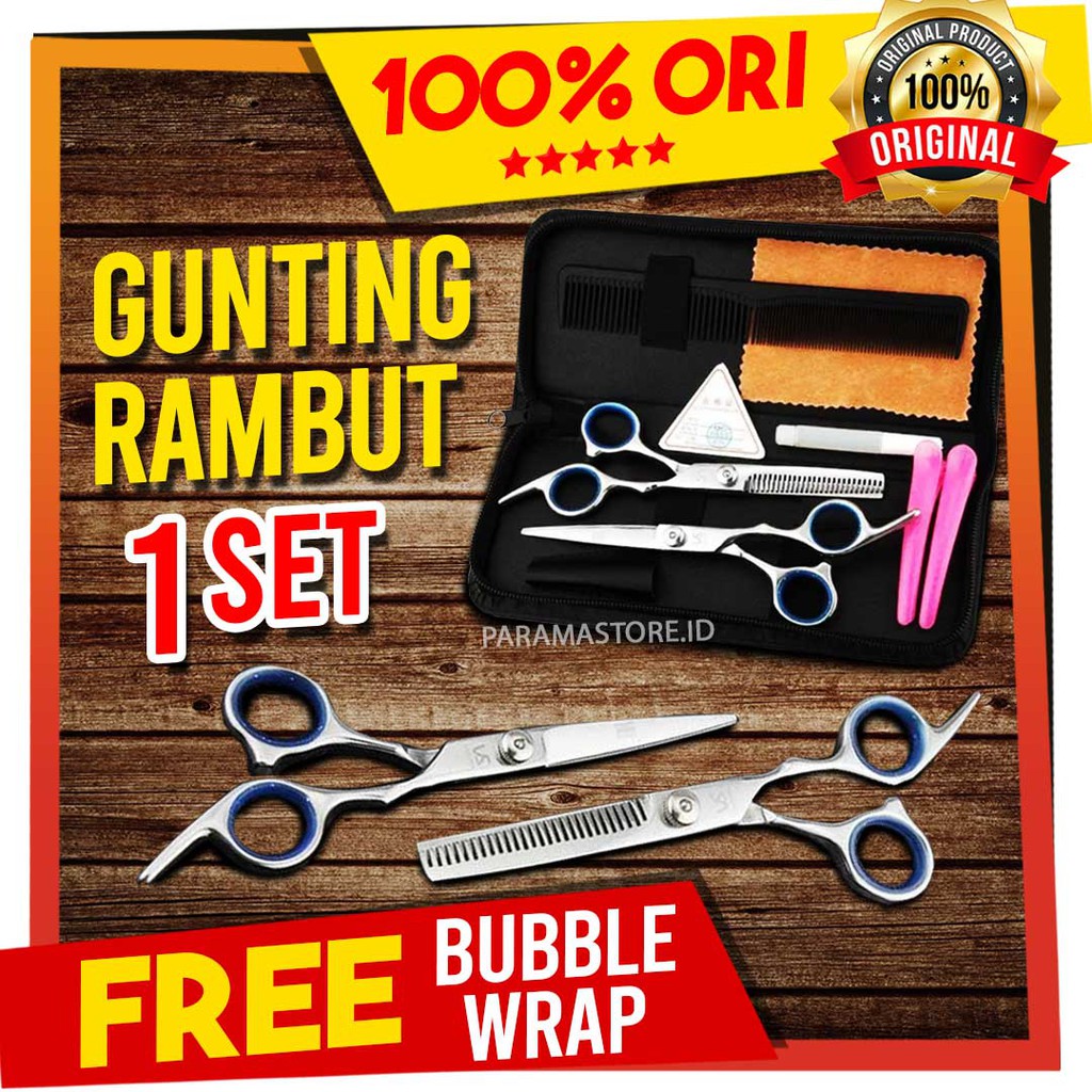 Gunting Rambut Set - Set Gunting Rambut Sasak - Alat Cukur Rambut Pria Anak - Alat Potong Rambut