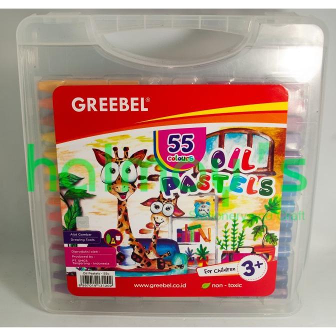 

(BISA COD) CRAYON / OIL PASTEL GREEBEL 55 WARNA MURAH Kode 905
