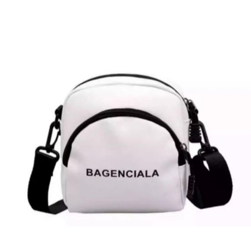 Tas selempang wanita Korean-Tas Bahu wanita BALENCIALA-WARNA HITAM PUTIH