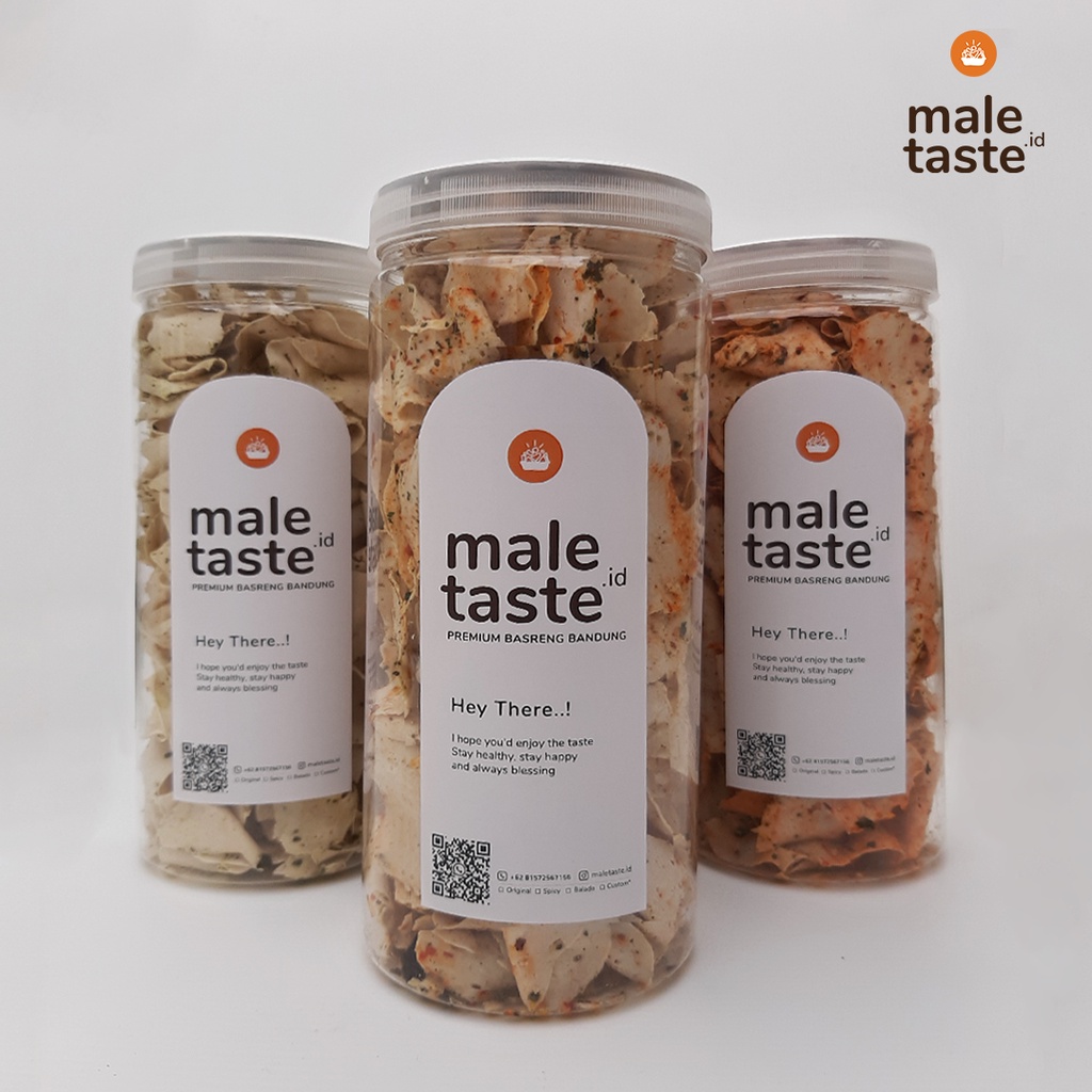 Premium Basreng Bandung Rasa Original Daun Jeruk - Balado Daun Jeruk-Pedas Daun Jeruk 270gr - maletaste.id-6