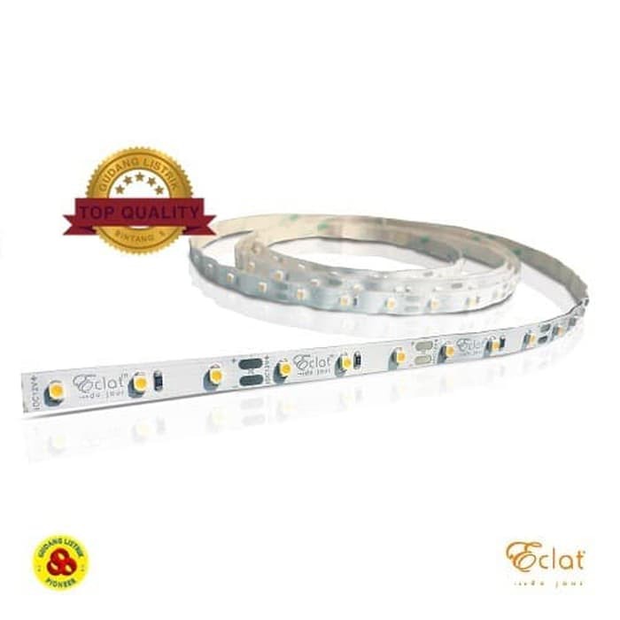 Eclat LED Strip 5050 SMD Putih 12V IP33 12000K Ledstrip Super Bright