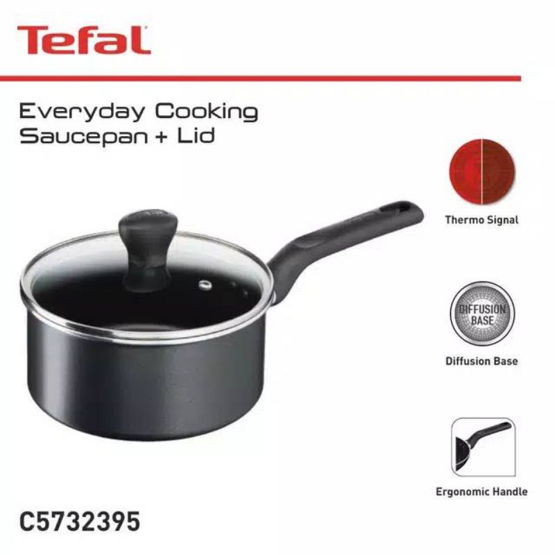 Tefal everyday cooking saucepan 18cm + tutup kaca