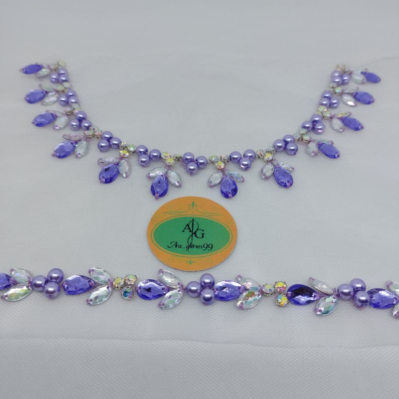 payet rangkai mutiara/payet rangkai diamon resin/payet rangkai cangkang ss/payet rangkai satu set/pa