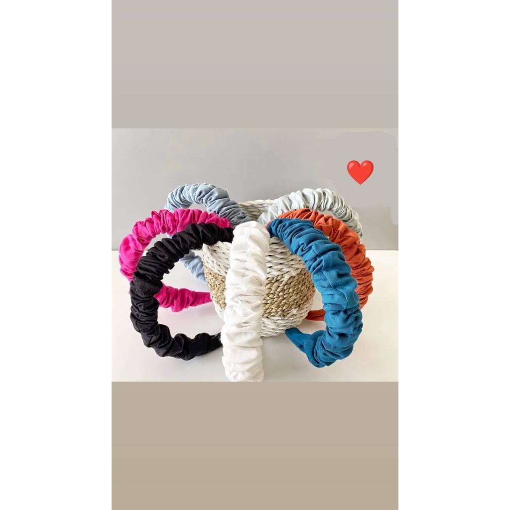 BANDO KERUT SCRUNCHIE HEADBAND FASHION KOREA