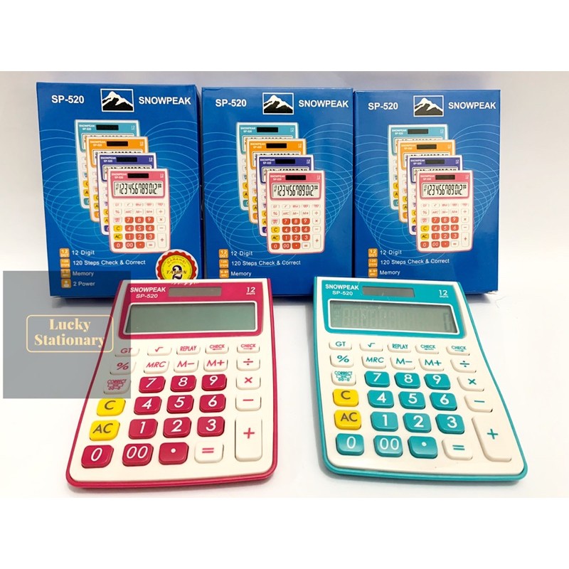 

Kalkulator Meja / Kalkulator Dagang Merk Snowpeak seri SP-520
