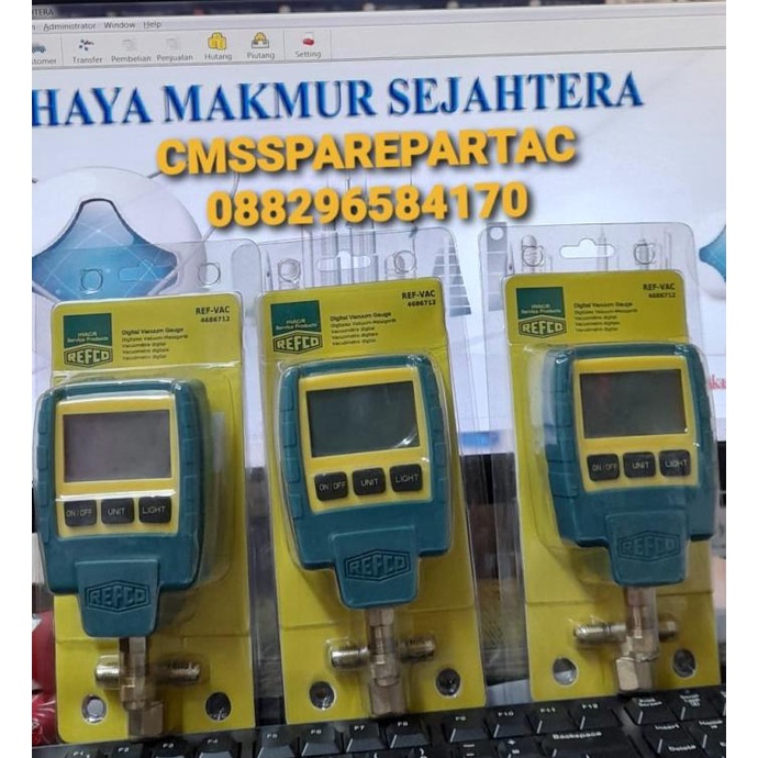 DIGITAL VACUUM GAUGE REF-VAC REFCO