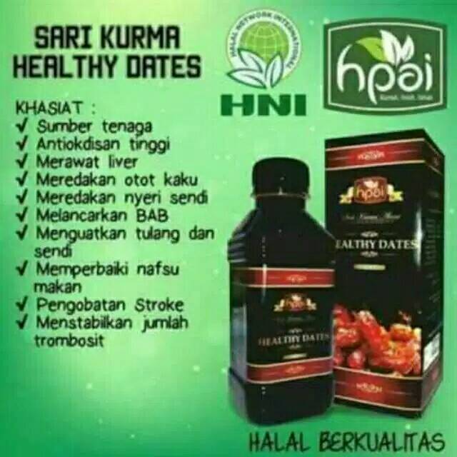 

SARI KURMA HEALTHY DARES 350 ml Menjaga Kesehatan Tubuh