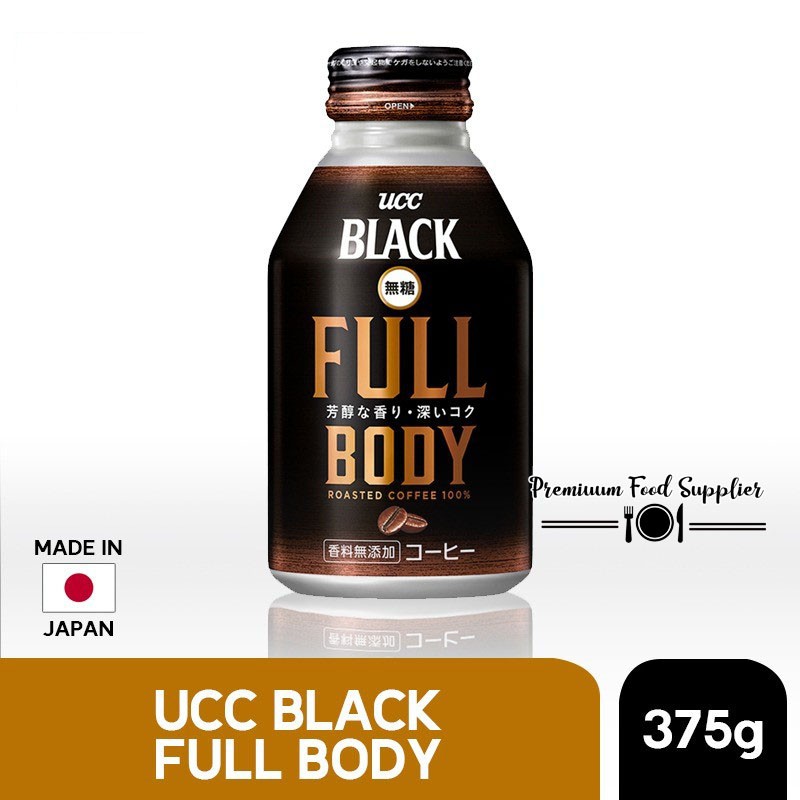 

Minuman Kopi Botol UCC Ueshima Black Coffee Full Body Can 375g