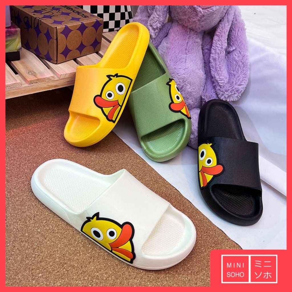 Sandal Lucu Motif Bebek Karet Sendal Slop Import Empuk Awet Berkualitas