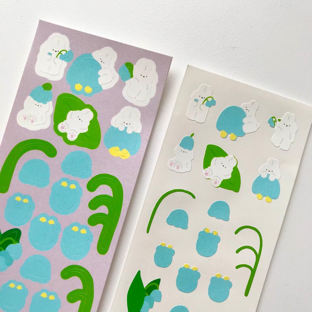 

Lili of the valley rabbit sticker/ stiker kelinci lucu untuk dekorasi jurnal