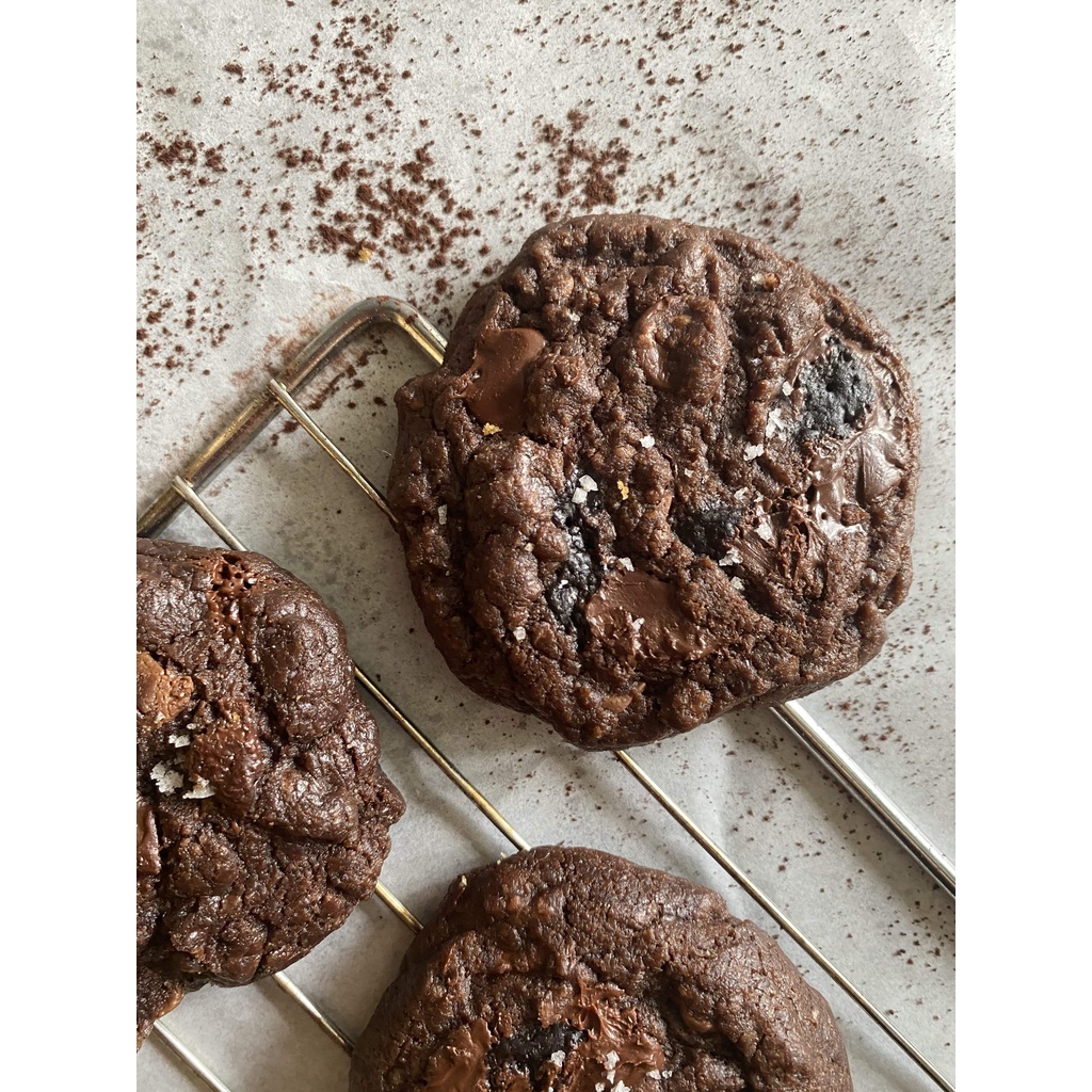 

Double Chocolate Delight with Dark Chocolate Filling