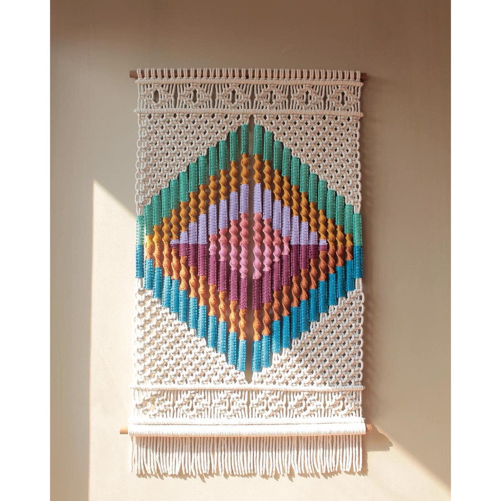Macrame wall hanging / makrame hiasan dinding 130x80cm