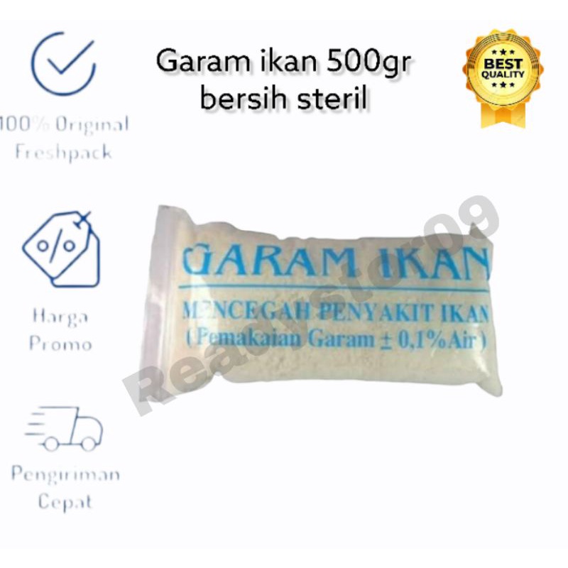 Garam ikan 500gr bersih putih