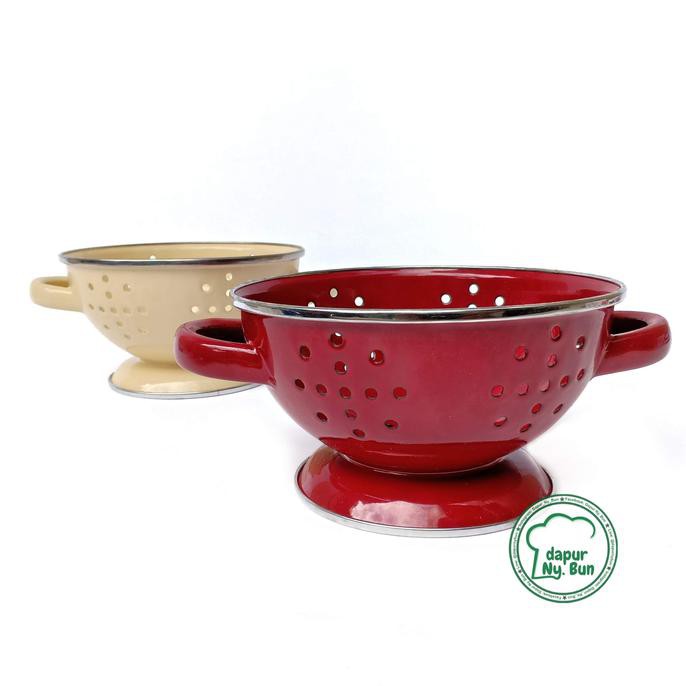 Tempat Nasi Stainless Steel Enamel Coated / Sangku / Ceting