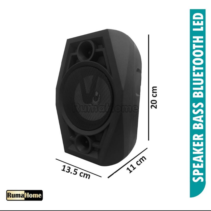 COD Speaker Bluetooth Karoke Fleco F-416/417 Super Bass 4 inch Bonus Mic