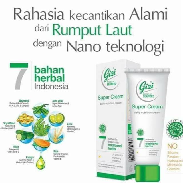 Gizi Super Cream Batrisyia Herbal