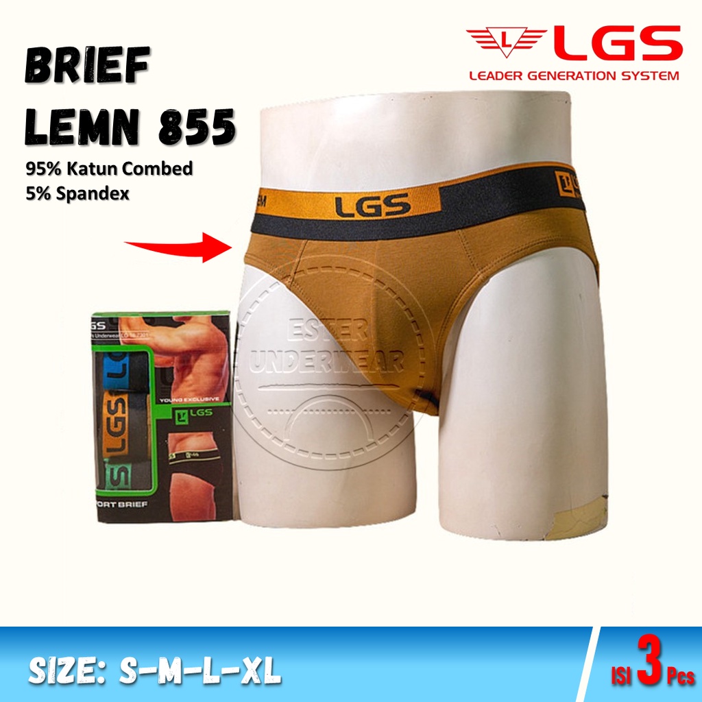 Celana Dalam LGS 855 ISI 3 Pcs |Brief LGS EXCLUSIVE