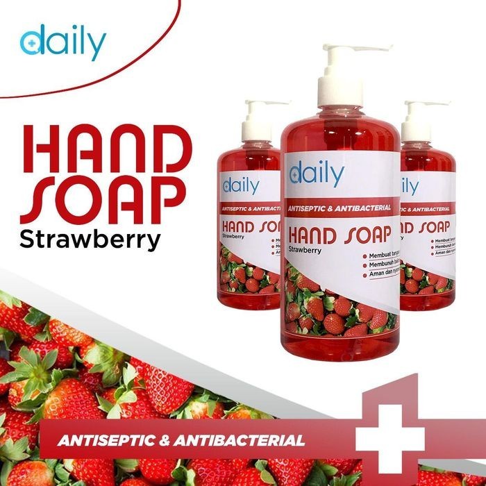 Sabun Cuci Tangan Daily Antiseptik &amp; Antibakteri HandSoap 500ml Apel