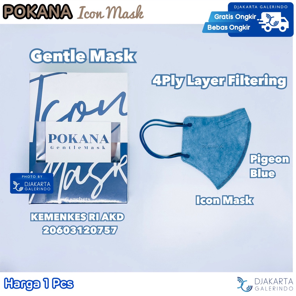 Masker POKANA ICON Gentle Mask 4ply Medical Mask