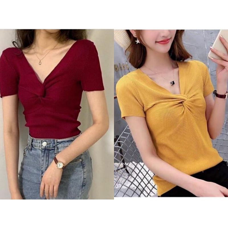 MDLV TOP LEA RAJUT TOP RAJUT CEWEK ATASAN RAJUT KOREA TERBARU BAJU RAJUT BEST SELLER FASHION WANITA