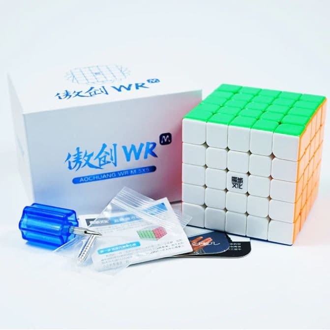 Rubik MoYu AoChuang 5x5 WR M Magnetic 5x5x5 Stickerless Ao Chuang WRM Versi Baru 2020 WRM Magnetik