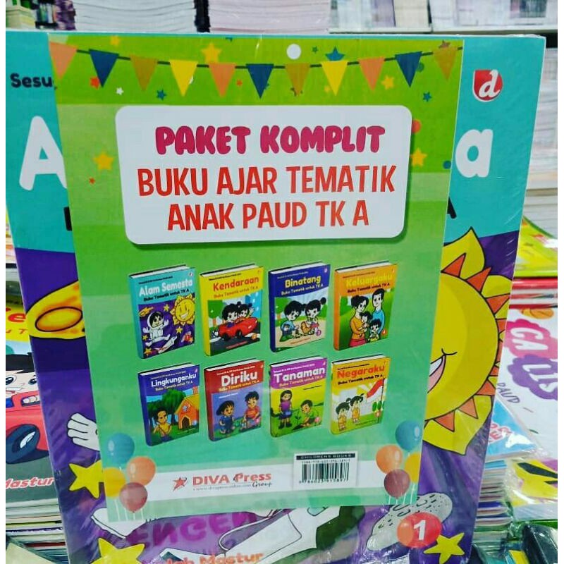 jual buku Paket komplit buku ajar tematik anak PAUD TK A