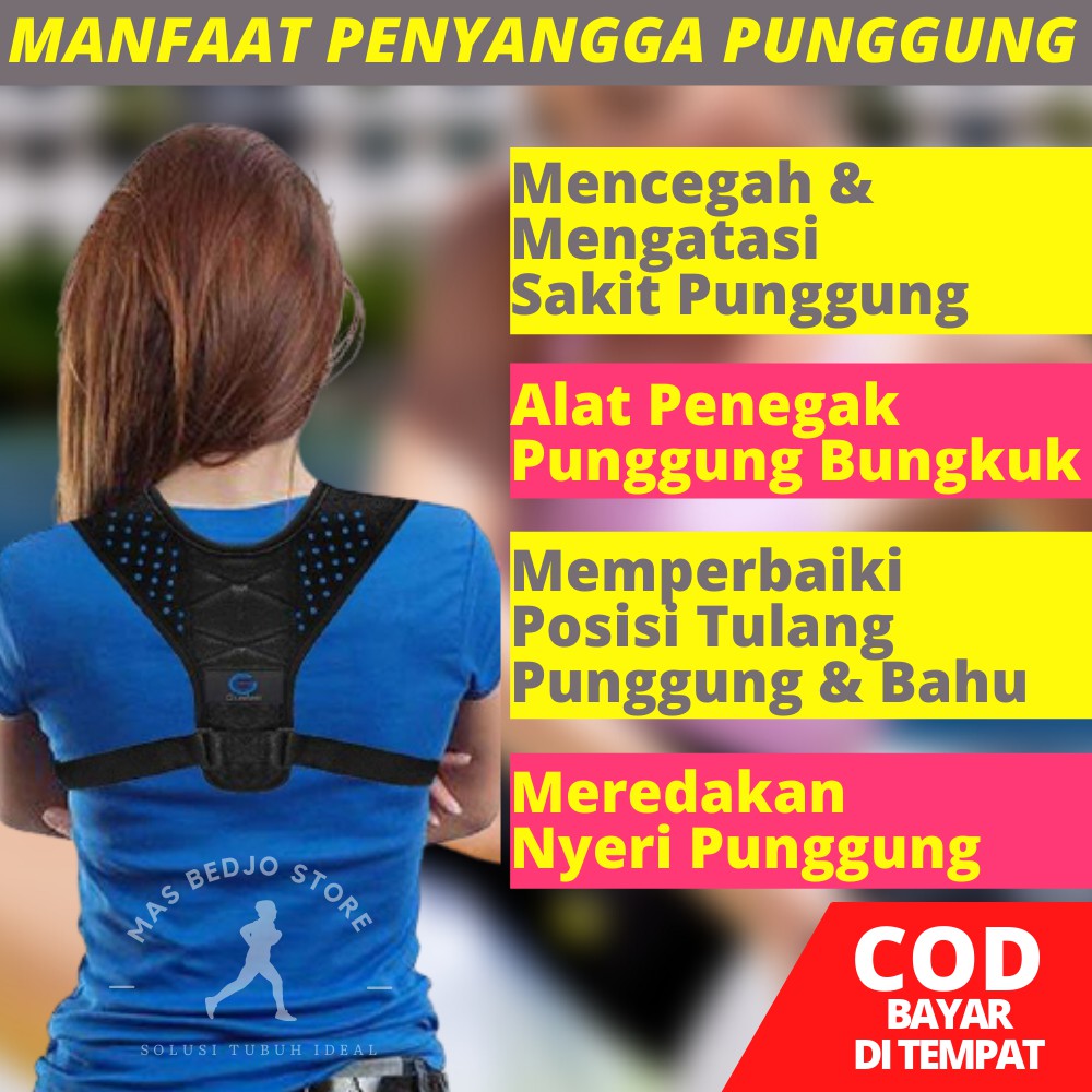 alat penyangga punggung agar tidak bungkuk korset penegak punggung  bungkuk sabuk korektor HG10