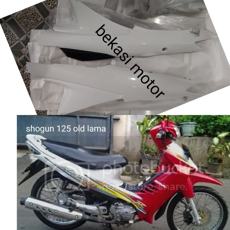 sepasang putih body bodi suzuki shogun 125 R 125R SP old lama original