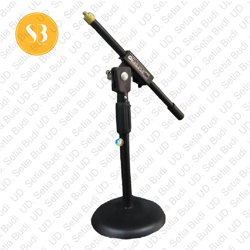 Stand Microphone Meja Lokal Single Mic Maruni MS-209 Bulat