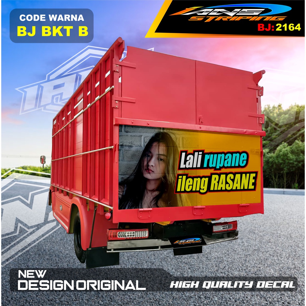 VARIASI STIKER BAK BELAKANG TRUK DINA / STIKER DECAL PINTU BELAKANG TRUK OMPLONG / STICKER DECAL BAK BELAKANG TRUK HINO / STIKER DECAL PINTU BELAKANG TRUK