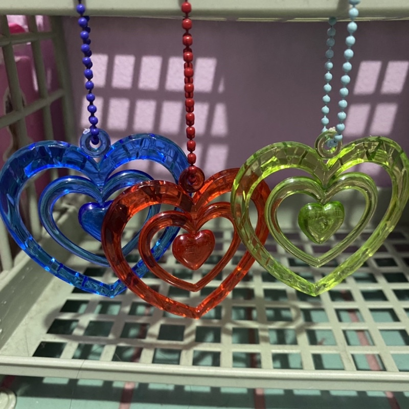 Retro Love Keyring y2k heart beam for accesories kolbuk card holder etc  gantungan love gantungan bentuk heart gantungan kpop