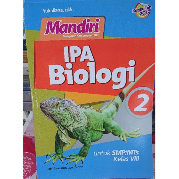 Mandiri IPA BIOLOGI 2 SMP Kurikulum K13