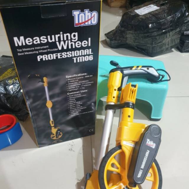 Meteran jalan toho meteran dorong walking measuring wheel TM06 TOHO