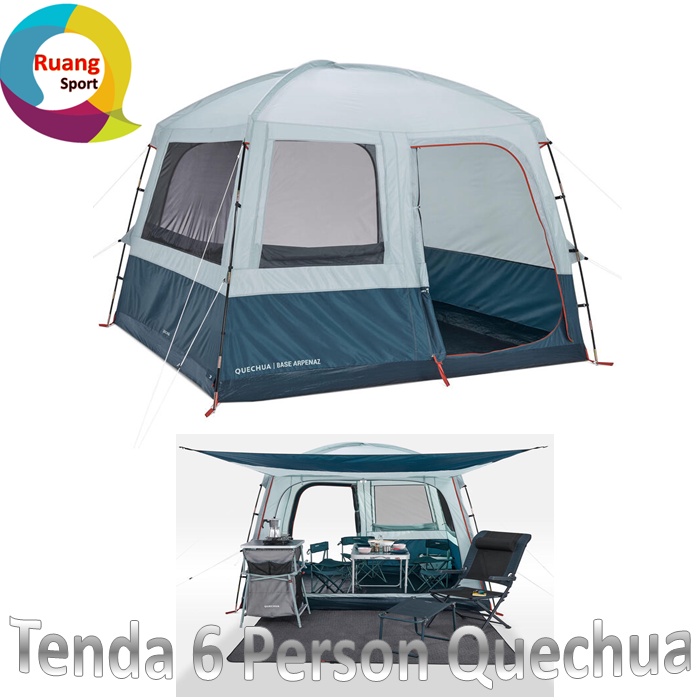 Jual Quechua Tenda Camping Arpenaz Base M Tenda Kemping Keluarga Tenda