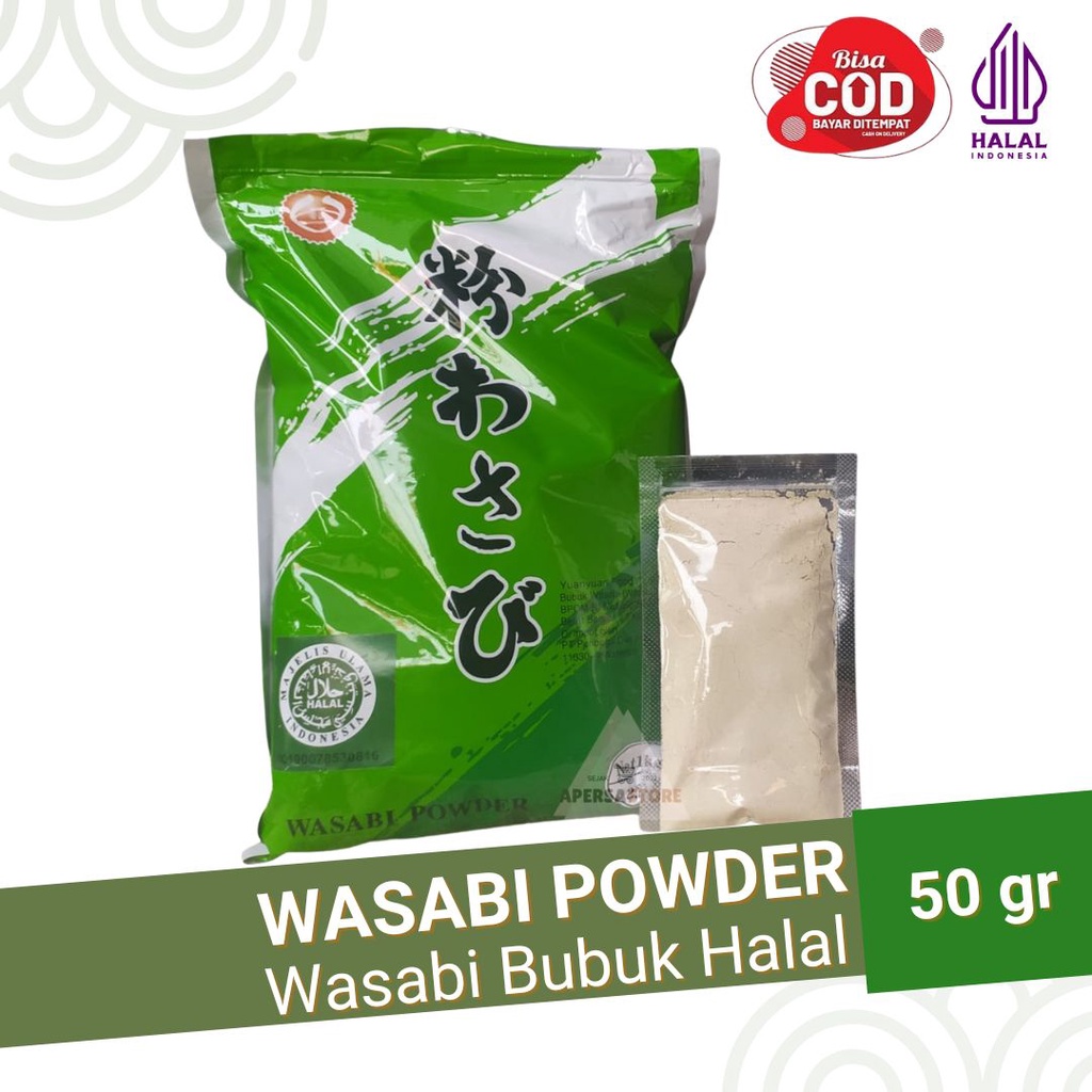 Wasabi Powder 50gr - Bubuk Wasabi Halal